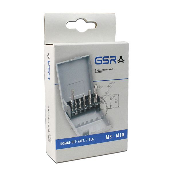 GSR 7-teiliges Kombi-Bit-Set M3-M10 GSR, 00708020