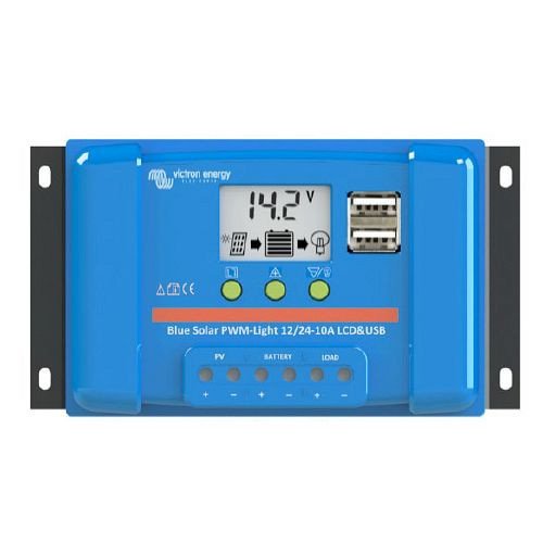 Victron Energy Solarladeregler BlueSolar PWM-LCD&USB 12/24V-5A, 321836