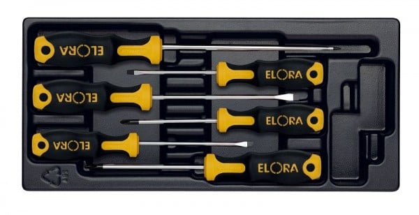 ELORA QUATROLIT® 2K-Schraubendreher-Satz, 6-teilig, MS-38, 0000538001000