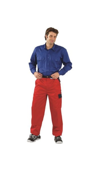 Planam Tristep Bundhose, rot/marine, Größe 24, 1213024