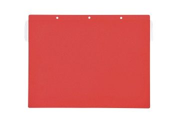 KROG Kennzeichnungstasche mit Aufhängelochung, mit Regenschutzklappe, A4 quer, rot, 5901048R