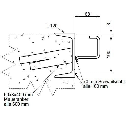 Altec KBS-Führungsschiene, 2000 mm, 50000006