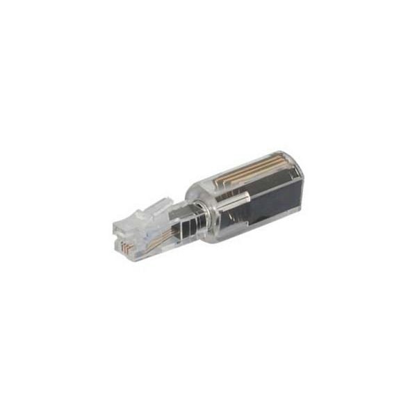 S-Conn Twist-Stop, schmale Ausführung, schwarz-transparent, 71216-S