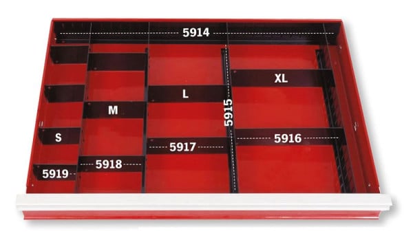 Projahn Schubladenunterteiler Basiselement 566x65,6x1 mm, 5914