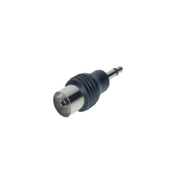 S-Conn Adapter, Klinkenstecker Mono 3,5mm auf Koaxkupplung, 57100-