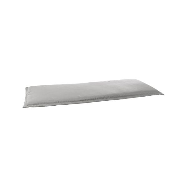 doppler 2er Bankauflage 120x45x4 cm, 827 hellgrau, 503750827