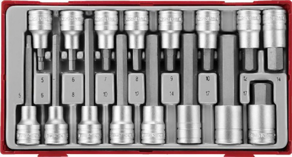 Teng Tools 1/2"-Sechskantbit-Steckschlüssel-Set, TT1, 16 Teile, TTHEX16