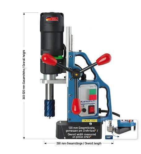 Karnasch Kernbohrmaschine KAS40 SENSOR 230 Volt Europe-Version, 208022010