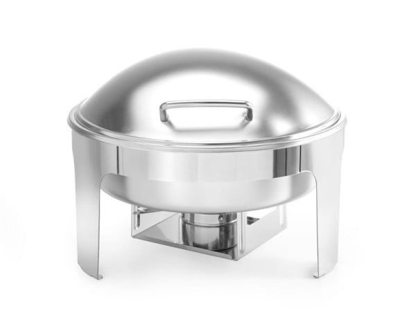 Hendi Chafing Dish rund, satiniert, Edelstahl, Buffets, 470282