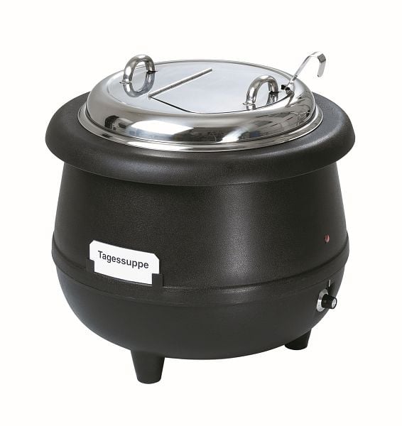 Bartscher Suppentopf Gourmet, 10 l, schwarz, 100047