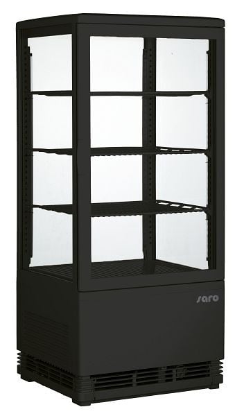 Saro Kühlvitrine Modell SC 80 schwarz, 330-1009