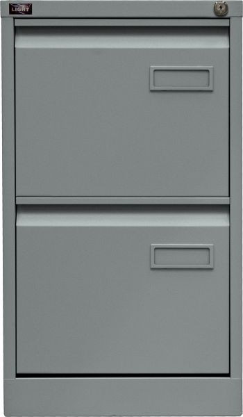 Bisley LIGHT Hängeregistraturschrank, einbahnig 2 HR-Schubladen, silber, IPCCA12355