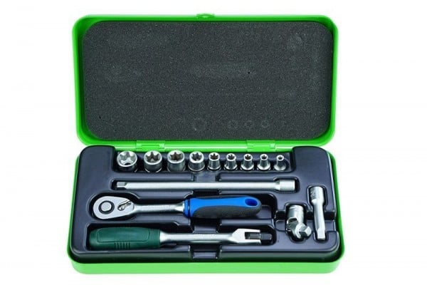 padre Steckschlüssel-Garnitur 14-teilig, 916 1/4" E4-E16 E-Torx, 91600000