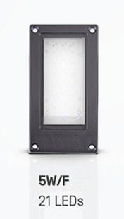 Hagnleone PLANONLIGHT LED 5W/F BLK, 10386