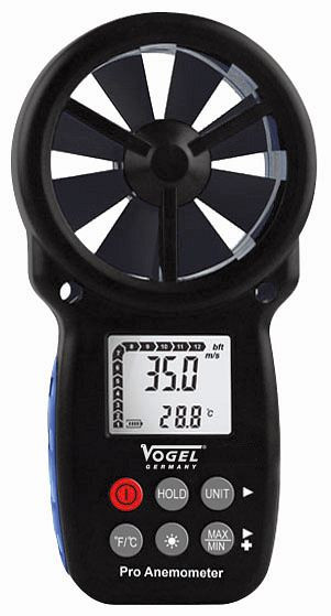 Vogel Germany Digital-Windmesser, 0.3 ~ 30 m/s, 641205