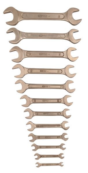 KS Tools BRONZEplus Doppel-Maulschlüssel-Satz 12-teilig, 963.7064