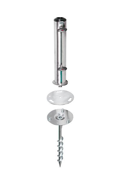 doppler Bodenanker GREENFIELD-FIX Schraubelement mit Eindrehhilfe und Aufsatzrohr 25 bis 48 mm, 85999BRS60