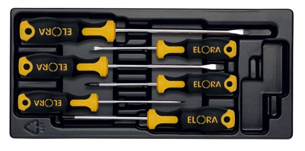 ELORA QUATROLIT® 2K-Schraubendreher-Satz, 6-teilig, MS-39, 0000539001000