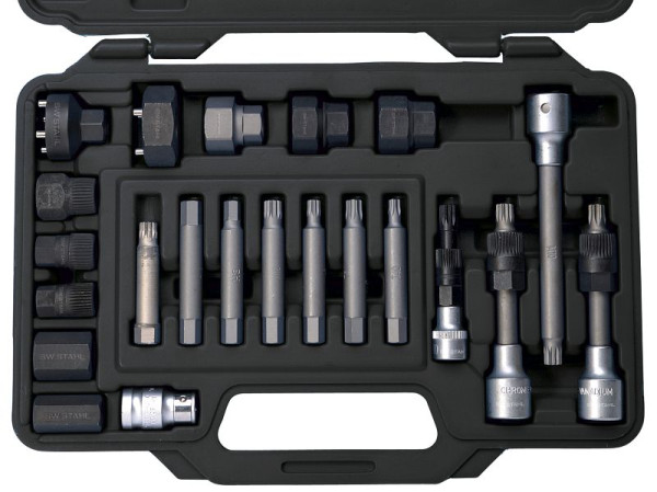 SW-Stahl Bitsatz für Freilaufriemenscheibe, 1/2", 22-teilig, 05275L