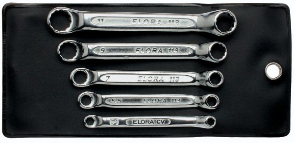 ELORA Doppelringschlüssel-Satz, extra kurz, 3-teilig 4-11 mm, 113S 3M, 0113500301000