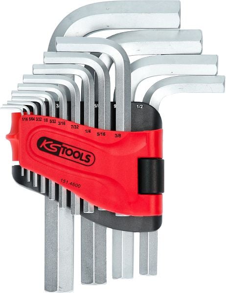 KS Tools Innensechskant-Winkelstiftschlüssel-Satz, im Klapphalter, 14-teilig1/16"-3/4", 151.4600