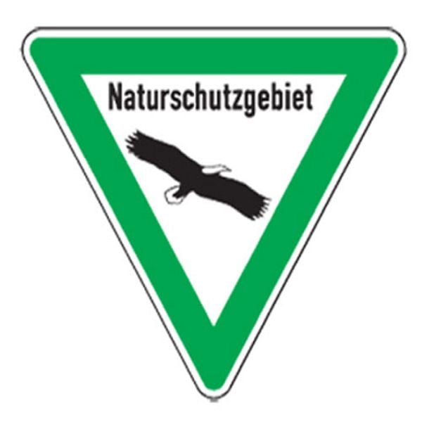 Stein HGS Natur- und Umweltschutzschild -Naturschutzgebiet-, SL 630mm/reflektierend (RA1), uw050005s29