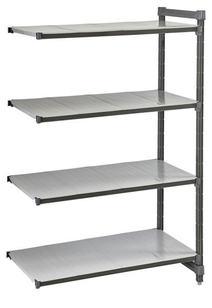 Cambro Camshelving® Basics Anbauregal 4S 18X30X64 Matt-Graphit, CBA183064S4580