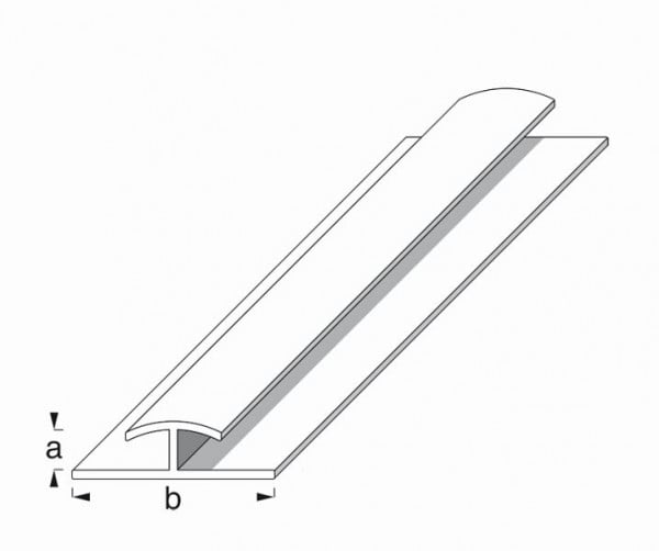 Vormann PVC Einfassprofrofile 4 x 25 x 1 zweiseitig, weiß, 1m, 055497100W