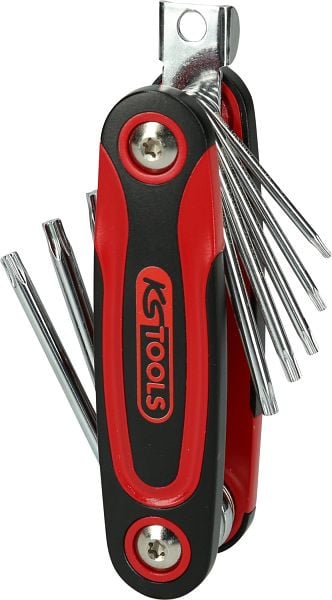 KS Tools Torx-Winkelstiftschlüssel-Klapphalter, 8-teilig, 158.3510