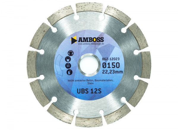 Amboss Werkzeuge UBS 12S Diamant Trennscheibe 150 x 2.4 x 22.23, 862-12023