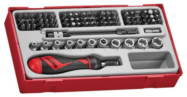 Teng Tools Ratschen-Bitantrieb-Set, TT1, 84 Teile, TTMDR84