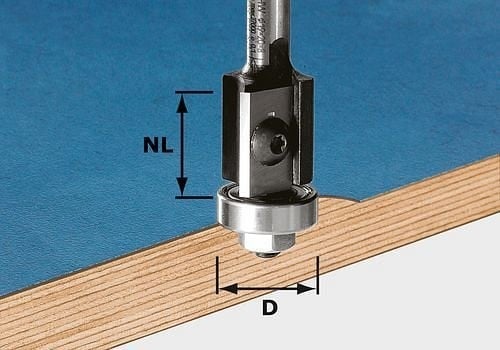 Festool Bündigfräser-Wendeplatten HW S8 D19/20WM Z2, 491082