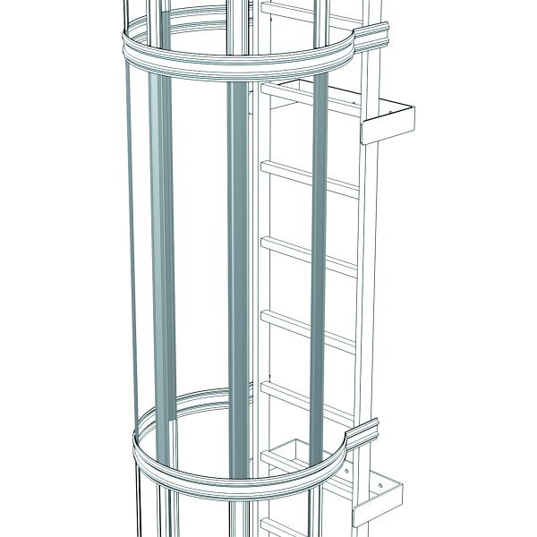 ZARGES Rückenschutzstrebe 1.400 mm, verzinkt, 43245