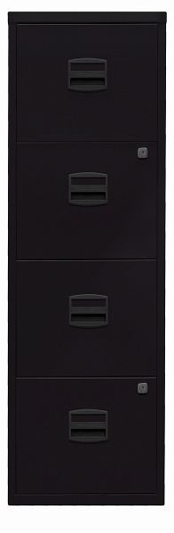 Bisley Hängeregistraturschrank PFA, 4 HR-Schubladen, schwarz, PFA4F633