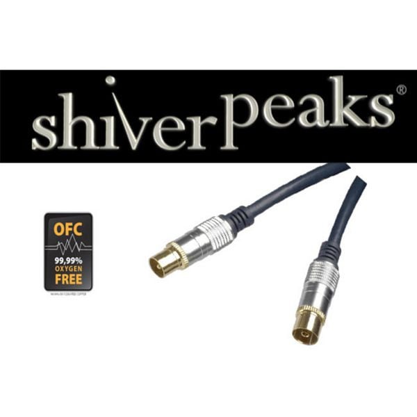 shiverpeaks PROFESSIONAL Antennenanschlußkabel, Mantelstromfilter, vergoldet Kontakte RG59U, BZT, CE, 1,0m, 80202-SPP