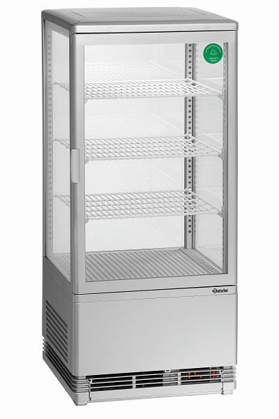 Bartscher Mini-Kühlvitrine 78 l, silber, 700778G, 4015613664101