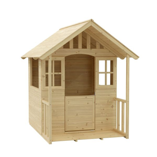 Westmann Holz Spielhaus Villa, Natur, 137x121x140 cm, WM387