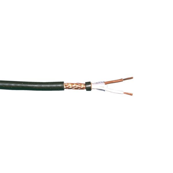 bda connectivity NF-Leitung - Mikrofonkabel NFR 5002 (2 x 0,50mm²) BG schwarz - 100m Spule, 10770911