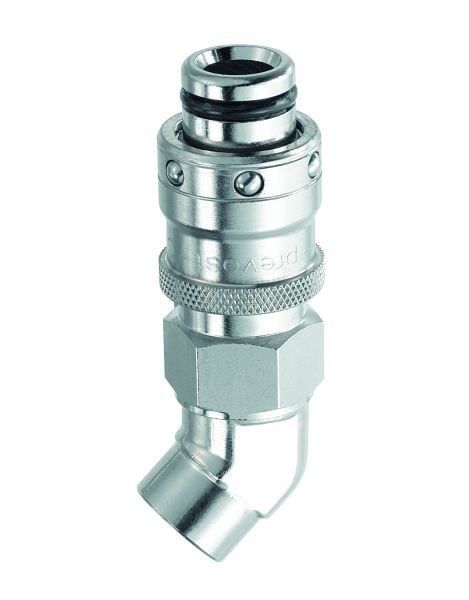 Prevost Stecker 135° mit zylindrischem Innengewinde, IG BSPP= G 3/8, VE: 10 Stück, CPI 126102RO