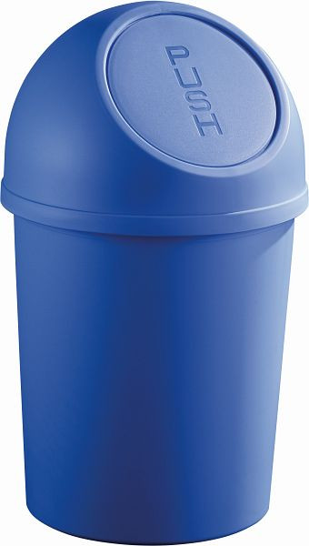 helit Push-Abfallbehälter "the flip" 13L, VE: 6 Stück, blau, H2401134