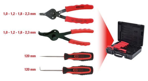 KS Tools Universal-Sicherungszangen-Satz, 10-teilig, 500.1320