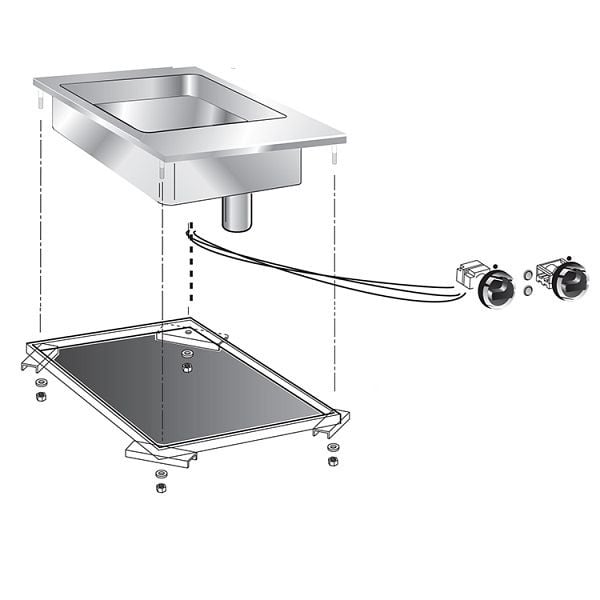 Gastro-Inox drop-in Multifunktions-Kasserolle, 40cm, 160.549