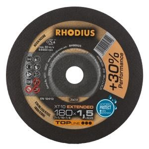 Rhodius TOPline XT10 Extradünne Trennscheibe, Durchmesser [mm]: 180, Stärke [mm]: 1.5, Bohrung [mm]: 22.23, VE: 25 Stück, 206259