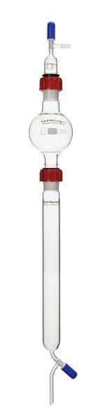 Rettberg Flash-Chromatographiesäule, Säule 2000 ml, Lösungsmittelreservoir 2000 ml, Durchflussregler mit PTFE-Ventil, 867010200