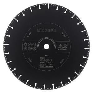 Rhodius TOPline DG210 ALLCUT Diamanttrennscheibe, Durchmesser [mm]: 400, Stärke [mm]: 3.3, Bohrung [mm]: 25.4, 303369