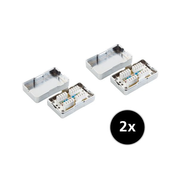 S-Conn 2x cat 6 LSA-connection-BOX, 75001-SET2