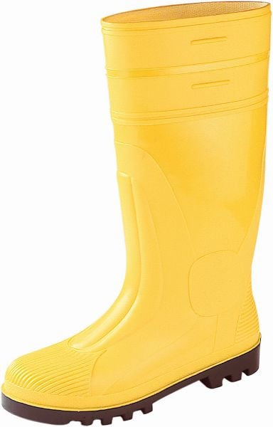 ASATEX PVC-Sicherheitsstiefel S5, Stahlkappe, Stahlzwischensohle, Stollensohle, Farbe: gelb Größe: 48, SSG-48