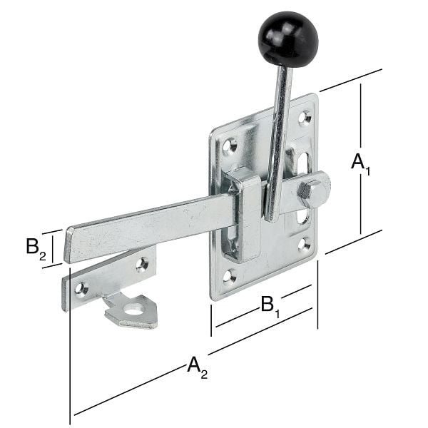 Vormann Gartentorfalle Typ1 100 x 80 mm verzinkt, 092236000