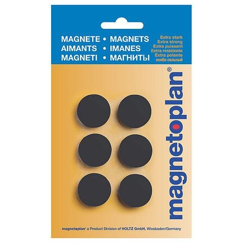 Magnetoplan Magnet Discofix Hobby, auf Blisterkarte, Farbe: schwarz, VE: 6 Stück, 16645612