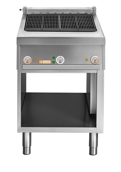 Locher Elektro-Steakgrill Rustica 700 Lavastein, offener Unterbau, 290466